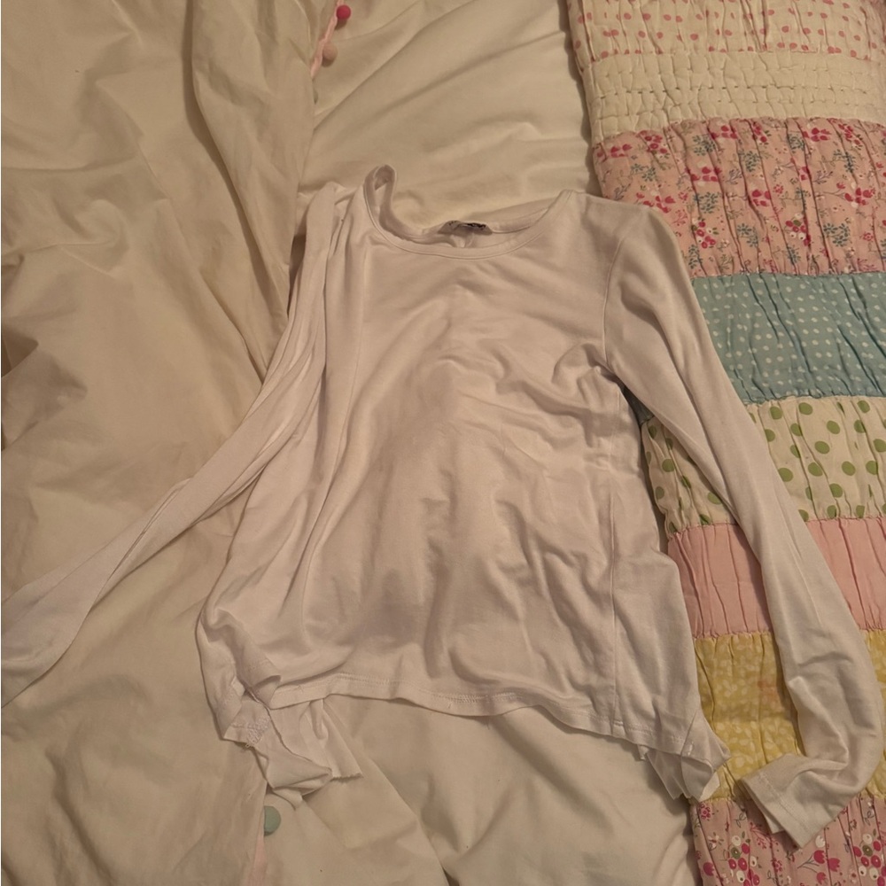 White Long Sleeve Top